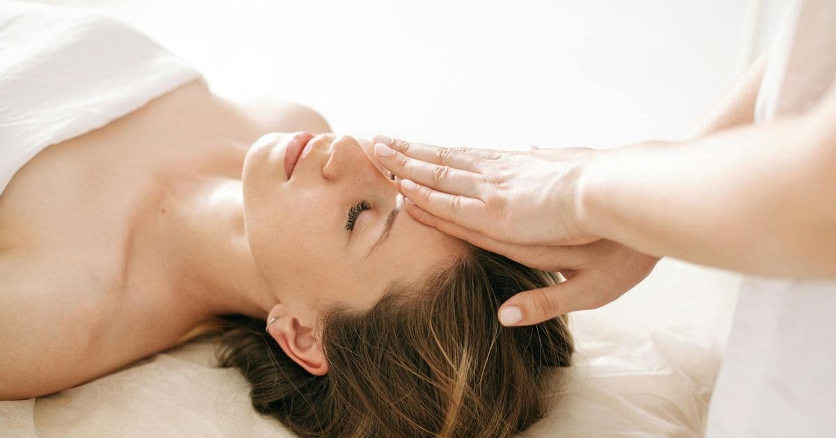 EMDR therapy session with eye movement technique being applied