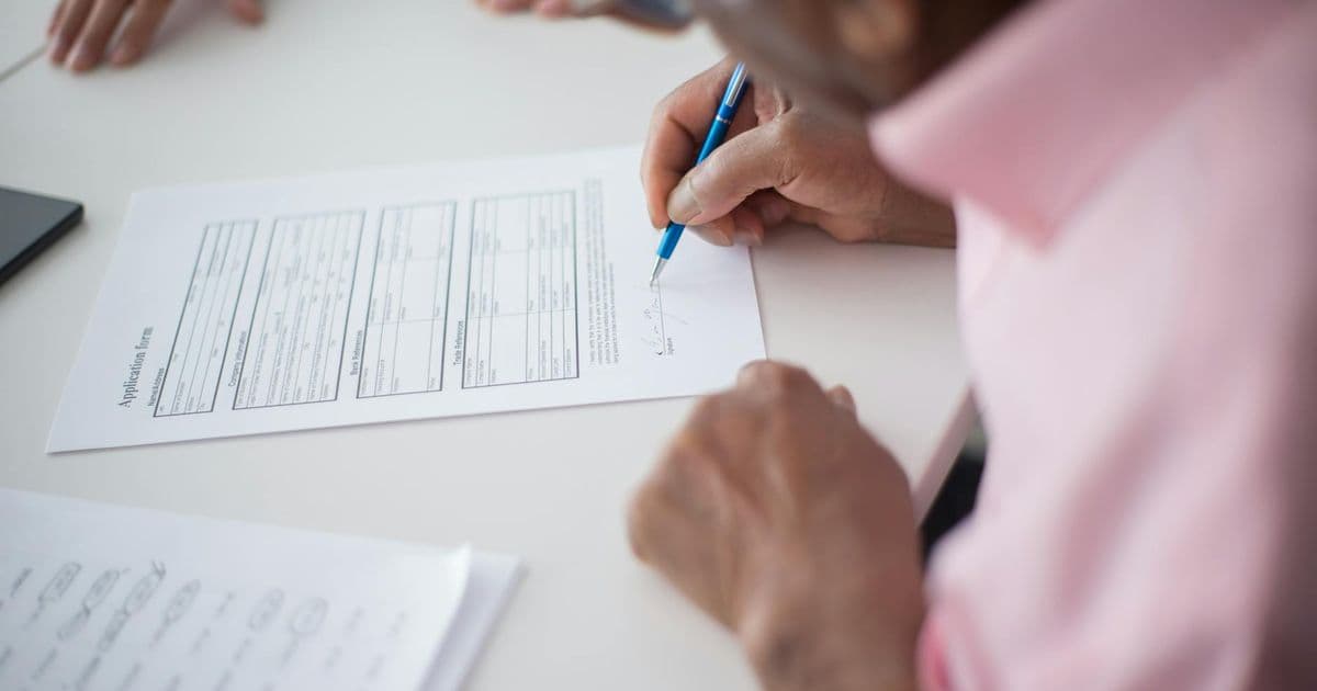 Completed insurance claim form example with all fields filled