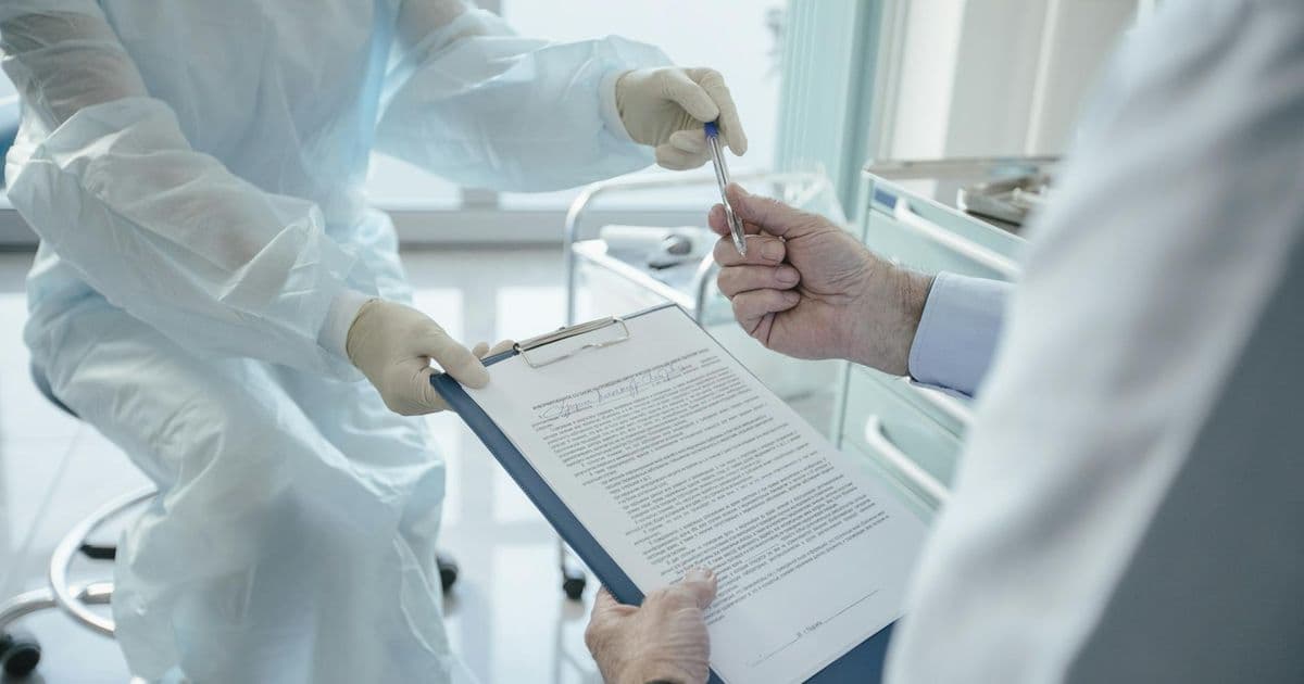 Patient reading and understanding a superbill document