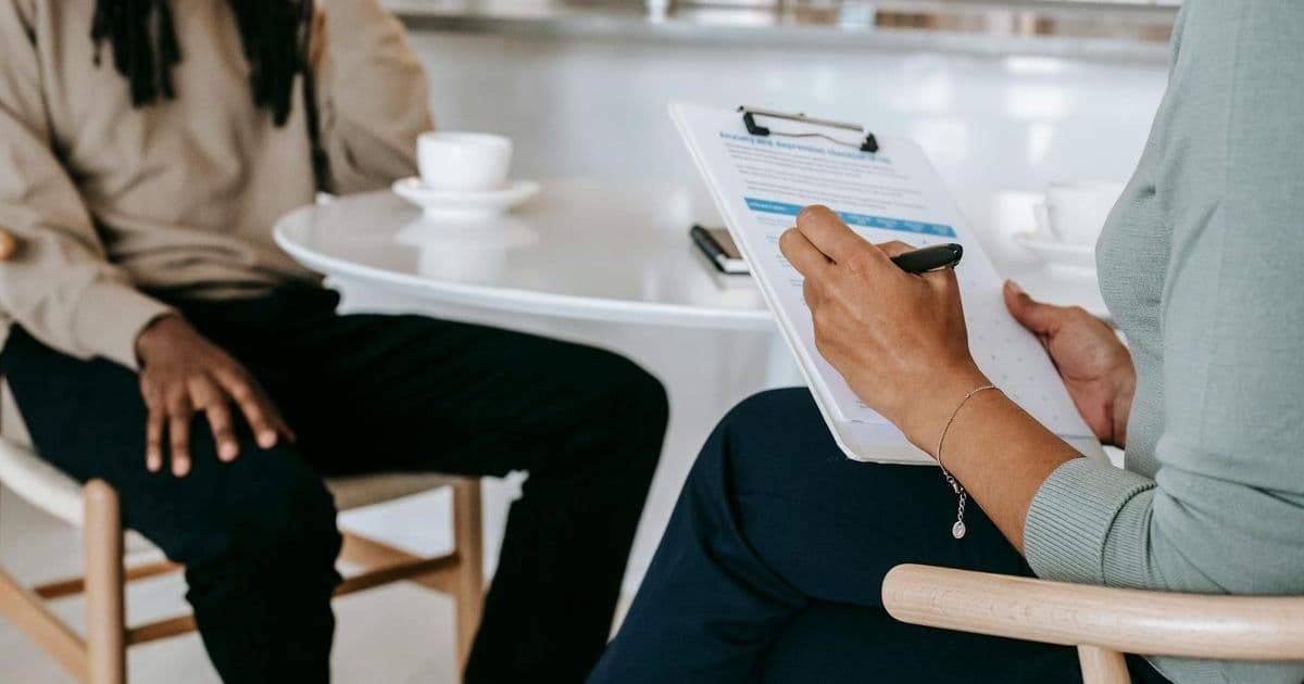 Practitioner reviewing practice management software options